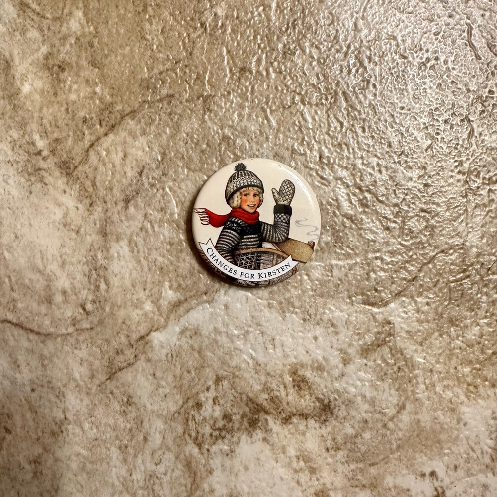 1995 Changes For Kirsten American Girl Button Pin